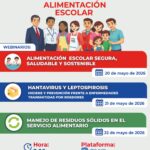 Webinar dirigido a los integrantes del CAE, familias y manipuladores de alimentos del as IIEE
