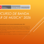 “III CONCURSO DE BANDA ESCOLAR DE MÚSICA” 2026